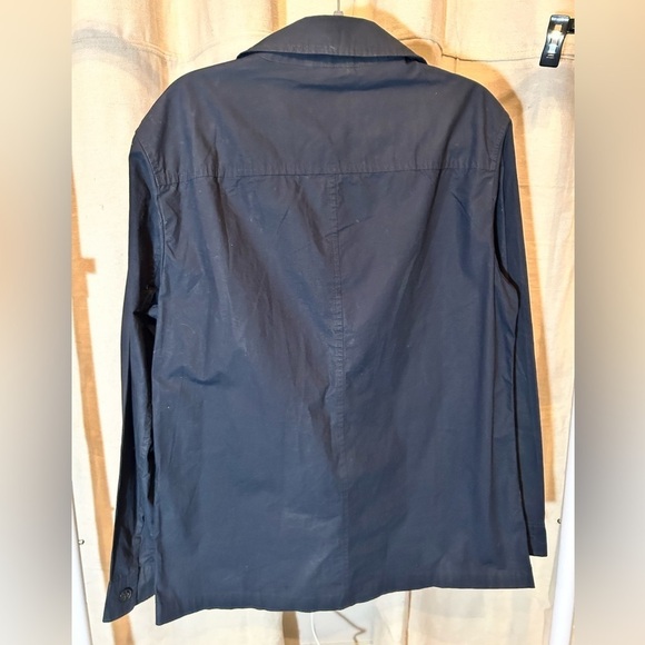 Michael Kors Shirt Jacket Mens Medium Stretch Long Sleeve Black Retail $148 - Picture 4 of 7